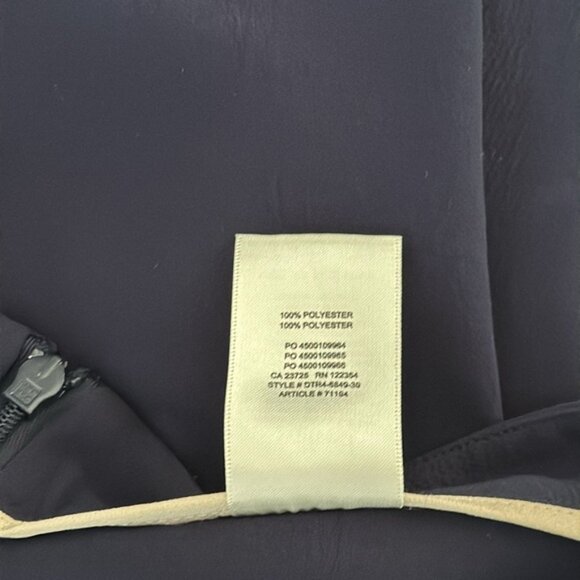 Aritzia Babaton Navy Blue Straight Leg kick Flare Pants Size 6 - Picture 12 of 12